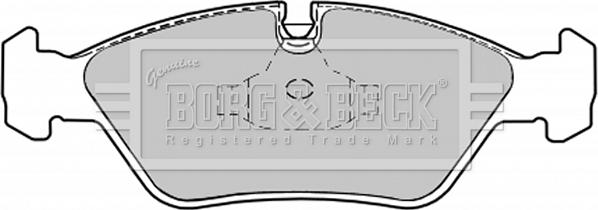 Borg & Beck BBP1067 - Тормозные колодки, дисковые, комплект autosila-amz.com