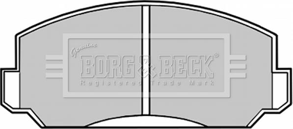 Borg & Beck BBP1009 - Тормозные колодки, дисковые, комплект autosila-amz.com