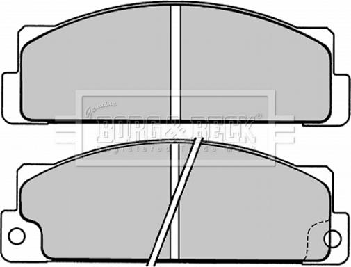 Borg & Beck BBP1004 - Тормозные колодки, дисковые, комплект autosila-amz.com