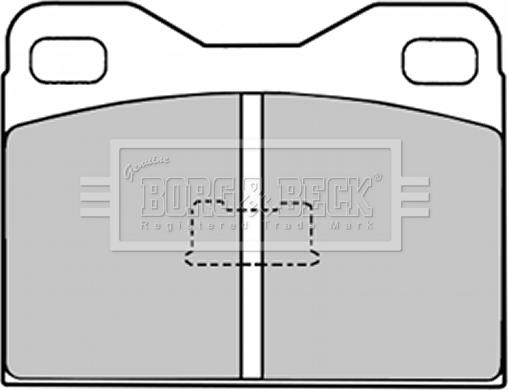 Borg & Beck BBP1006 - Тормозные колодки, дисковые, комплект autosila-amz.com