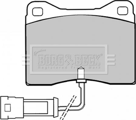 Borg & Beck BBP1008 - Тормозные колодки, дисковые, комплект autosila-amz.com