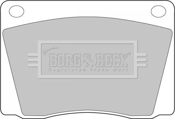 Borg & Beck BBP1011 - Тормозные колодки, дисковые, комплект autosila-amz.com