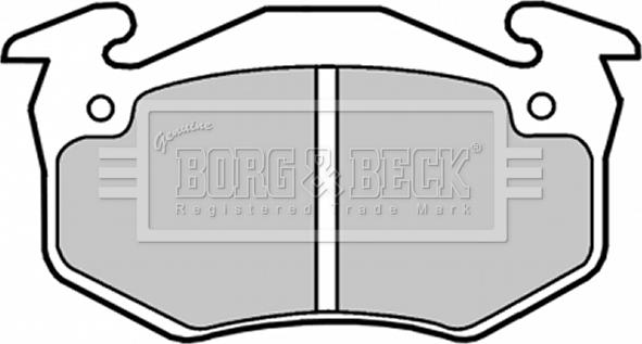 Borg & Beck BBP1018 - Тормозные колодки, дисковые, комплект autosila-amz.com