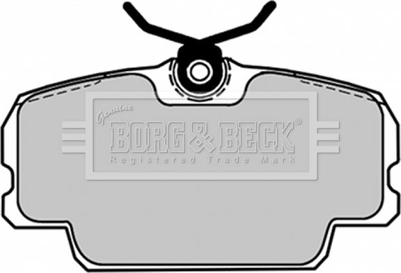 Borg & Beck BBP1084 - Тормозные колодки, дисковые, комплект autosila-amz.com