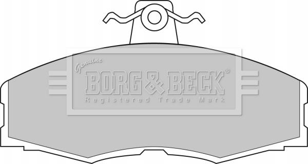 Borg & Beck BBP1080 - Тормозные колодки, дисковые, комплект autosila-amz.com