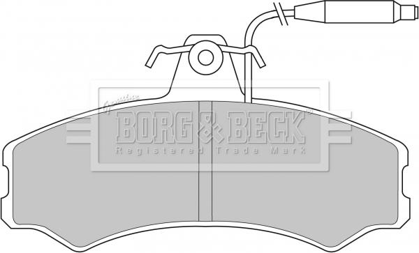 Borg & Beck BBP1082 - Тормозные колодки, дисковые, комплект autosila-amz.com