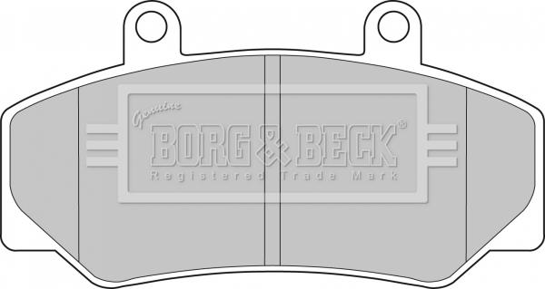 Borg & Beck BBP1087 - Тормозные колодки, дисковые, комплект autosila-amz.com