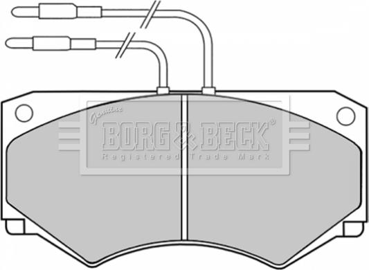 Borg & Beck BBP1039 - Тормозные колодки, дисковые, комплект autosila-amz.com