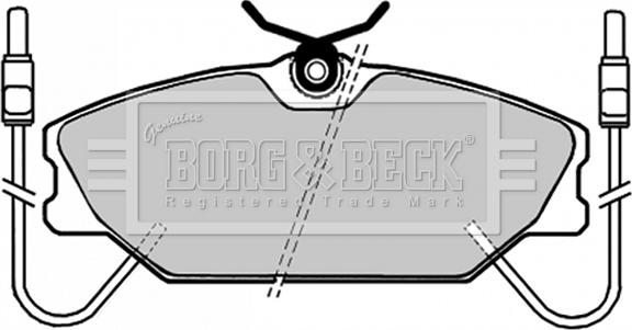 Borg & Beck BBP1035 - Тормозные колодки, дисковые, комплект autosila-amz.com