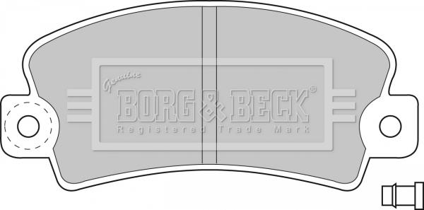 Borg & Beck BBP1036 - Тормозные колодки, дисковые, комплект autosila-amz.com