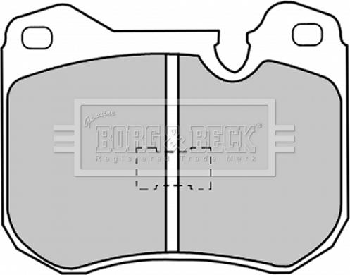 Borg & Beck BBP1030 - Тормозные колодки, дисковые, комплект autosila-amz.com