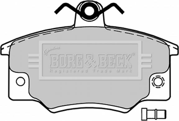 Borg & Beck BBP1032 - Тормозные колодки, дисковые, комплект autosila-amz.com