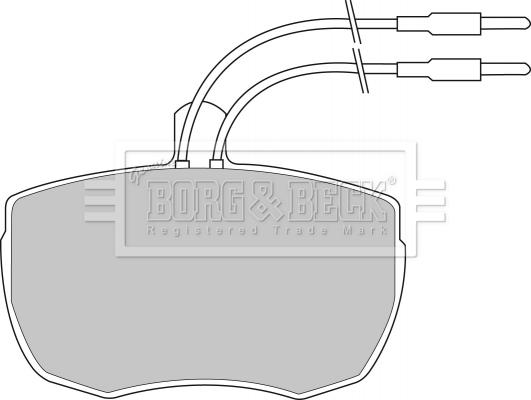 Borg & Beck BBP1024 - Тормозные колодки, дисковые, комплект autosila-amz.com
