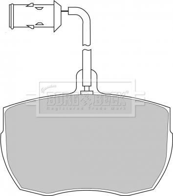 Borg & Beck BBP1026 - Тормозные колодки, дисковые, комплект autosila-amz.com