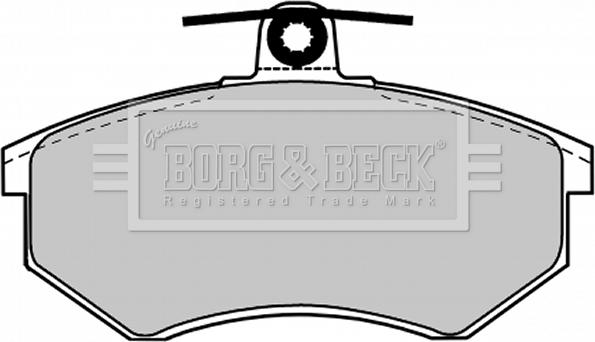 Borg & Beck BBP1027 - Тормозные колодки, дисковые, комплект autosila-amz.com