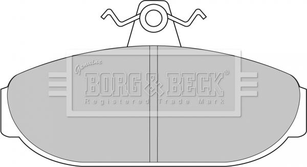 Borg & Beck BBP1079 - Тормозные колодки, дисковые, комплект autosila-amz.com