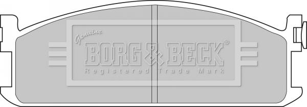 Borg & Beck BBP1075 - Тормозные колодки, дисковые, комплект autosila-amz.com