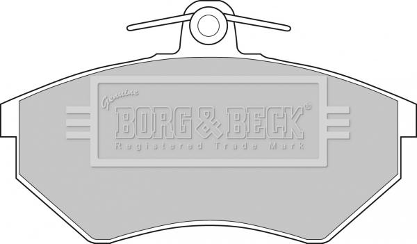 Borg & Beck BBP1076 - Тормозные колодки, дисковые, комплект autosila-amz.com