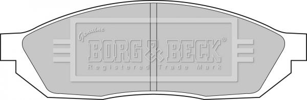 Borg & Beck BBP1071 - Тормозные колодки, дисковые, комплект autosila-amz.com