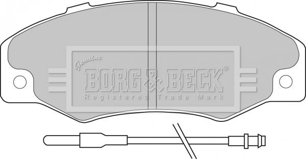 Borg & Beck BBP1078 - Тормозные колодки, дисковые, комплект autosila-amz.com