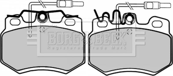 Borg & Beck BBP1073 - Тормозные колодки, дисковые, комплект autosila-amz.com