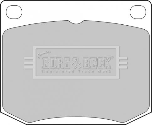 Borg & Beck BBP1072 - Тормозные колодки, дисковые, комплект autosila-amz.com