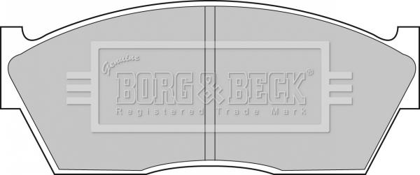 Borg & Beck BBP1077 - Тормозные колодки, дисковые, комплект autosila-amz.com