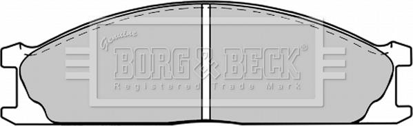 Borg & Beck BBP1195 - Тормозные колодки, дисковые, комплект autosila-amz.com