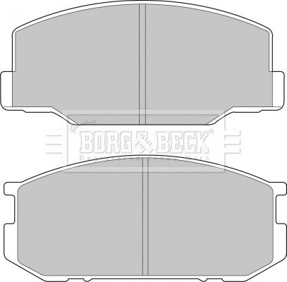 Borg & Beck BBP1196 - Тормозные колодки, дисковые, комплект autosila-amz.com