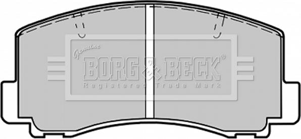 Borg & Beck BBP1198 - Тормозные колодки, дисковые, комплект autosila-amz.com