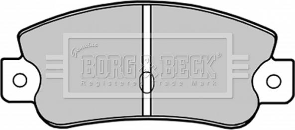Borg & Beck BBP1193 - Тормозные колодки, дисковые, комплект autosila-amz.com