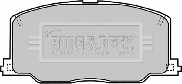 Borg & Beck BBP1168 - Тормозные колодки, дисковые, комплект autosila-amz.com