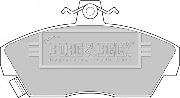 Borg & Beck BBP1109 - Тормозные колодки, дисковые, комплект autosila-amz.com