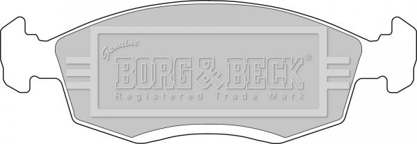 Borg & Beck BBP1100 - Тормозные колодки, дисковые, комплект autosila-amz.com