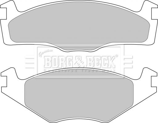 Borg & Beck BBP1101 - Тормозные колодки, дисковые, комплект autosila-amz.com