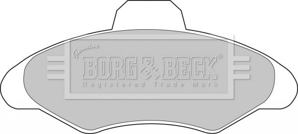 Borg & Beck BBP1116 - Тормозные колодки, дисковые, комплект autosila-amz.com