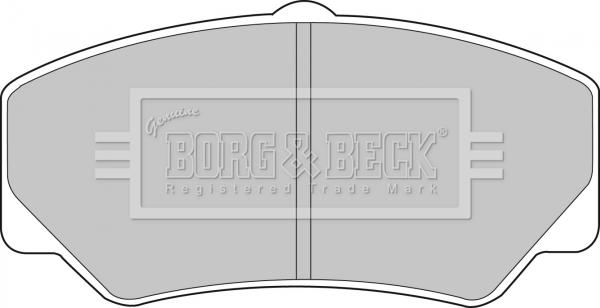 Borg & Beck BBP1110 - Тормозные колодки, дисковые, комплект autosila-amz.com