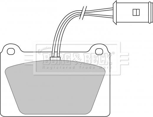 Borg & Beck BBP1113 - Тормозные колодки, дисковые, комплект autosila-amz.com