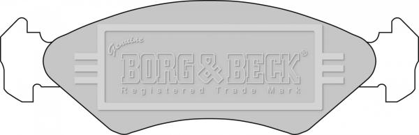Borg & Beck BBP1112 - Тормозные колодки, дисковые, комплект autosila-amz.com