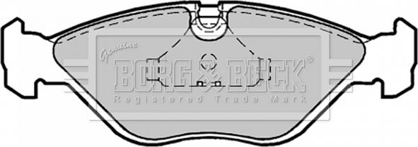 Borg & Beck BBP1186 - Тормозные колодки, дисковые, комплект autosila-amz.com
