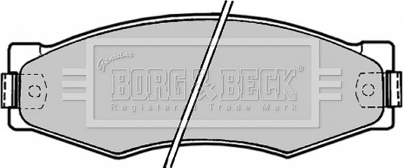 Borg & Beck BBP1180 - Тормозные колодки, дисковые, комплект autosila-amz.com