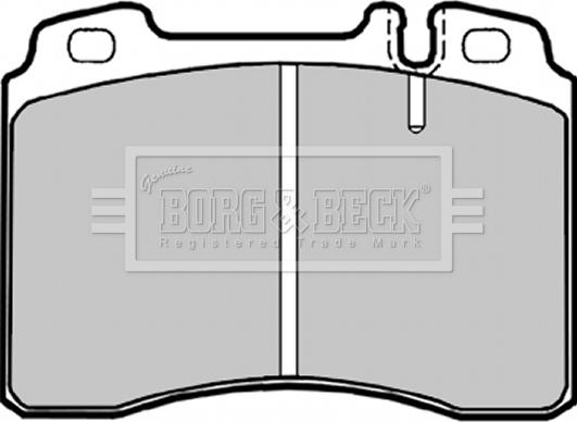 Borg & Beck BBP1181 - Тормозные колодки, дисковые, комплект autosila-amz.com