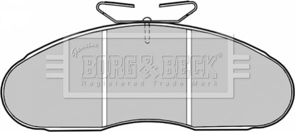 Borg & Beck BBP1126 - Тормозные колодки, дисковые, комплект autosila-amz.com