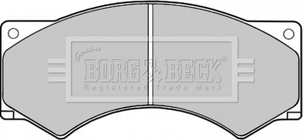 Borg & Beck BBP1122 - Тормозные колодки, дисковые, комплект autosila-amz.com