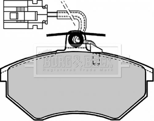 Borg & Beck BBP1127 - Тормозные колодки, дисковые, комплект autosila-amz.com