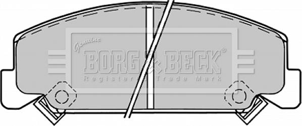 Borg & Beck BBP1176 - Тормозные колодки, дисковые, комплект autosila-amz.com