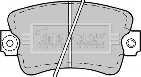 Borg & Beck BBP1178 - Тормозные колодки, дисковые, комплект autosila-amz.com