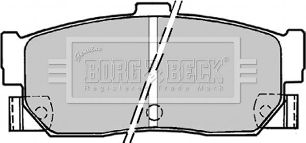 Borg & Beck BBP1177 - Тормозные колодки, дисковые, комплект autosila-amz.com