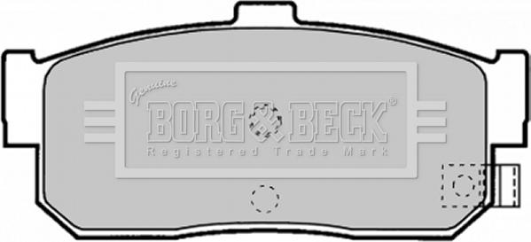 Borg & Beck BBP1895 - Тормозные колодки, дисковые, комплект autosila-amz.com