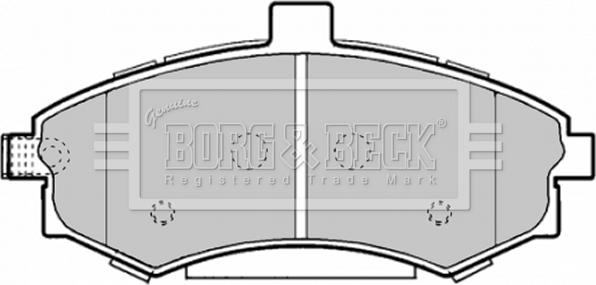 Borg & Beck BBP1896 - Тормозные колодки, дисковые, комплект autosila-amz.com